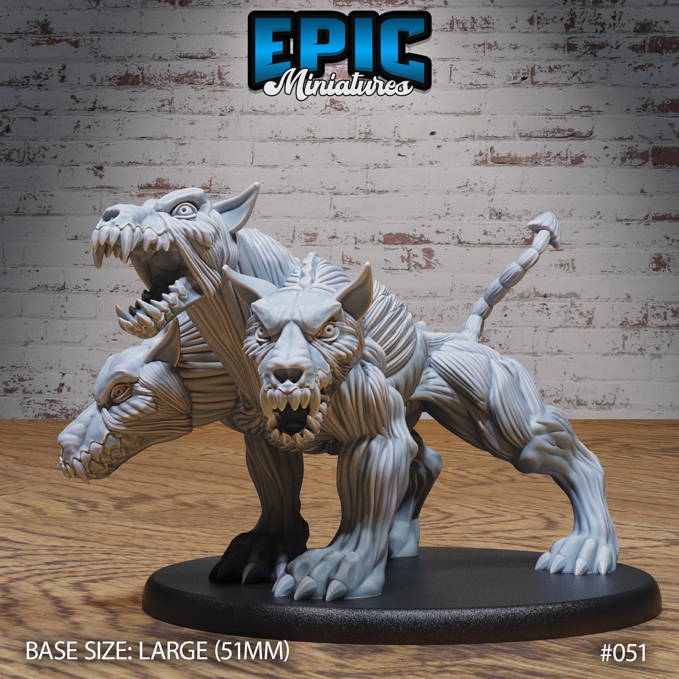 Skinned Cerberus / Undead Three Headed Hellhound / Hades Guard Dog / Underworld Beast / Skeleton Hell Creature / Roman Myth Demon Monster / Ancient Greek Skelet Encounter